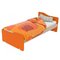 Wooden Single Bed for mattress 90x200 Alfa Set Tetra 