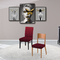 Chair's Seat Elastic Cover 2pcs. Set SB Home Livingroom Collection Sabrina/ Bordo