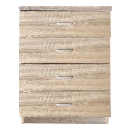 Συρταριέρα Υπνοδωματίου με 4 Συρτάρια Sonoma 60x40x80cm Drawer  Ε7396,2
