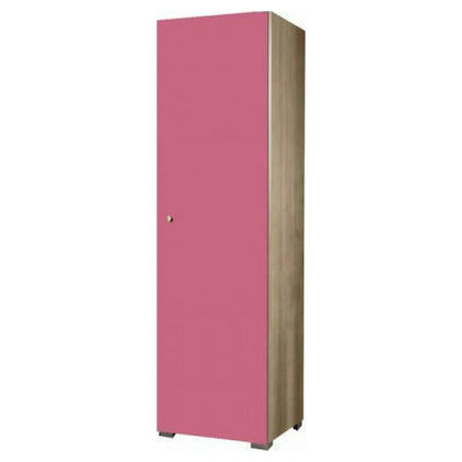 Ντουλάπα  Μονόφυλλη 85x50x180cm Σε Χρώμα Δρυς Ροζ