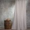 Κουρτίνα Μπάνιου 180x180cm Melinen Home Zig Zag 100% Polyester /Μπεζ