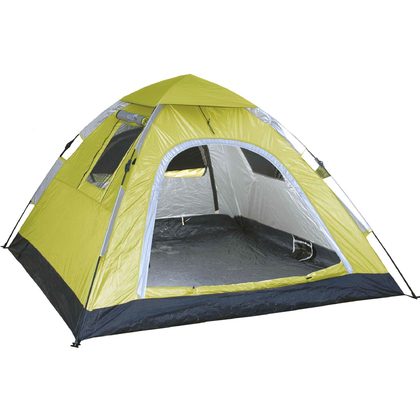 Σκηνή Camping Αυτόματη Pop Up 4-5 Ατόμων Auto 4M-CAMPUS 240Χ210Χ145cm Velco 110-0545