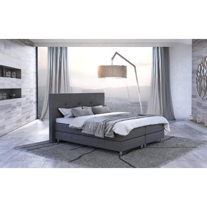 Επενδυμένο Κρεβάτι Υπέρδιπλο Chic Strom Vera Για Στρώμα 170x200cm Με Επιλογή Υφάσματος