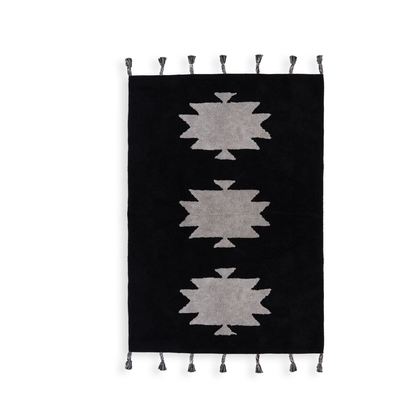 Carpet 140x200 NEF-NEF Morreto Black 100% Cotton