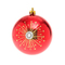 Σετ 4τμχ. Χριστουγεννιάτικο Στολίδι Δέντρου Μπάλα Κόκκινο 8cm LJC0333/R