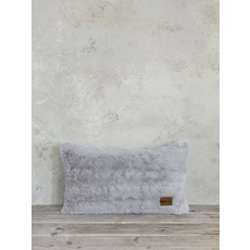 Product partial velure light gray pillow