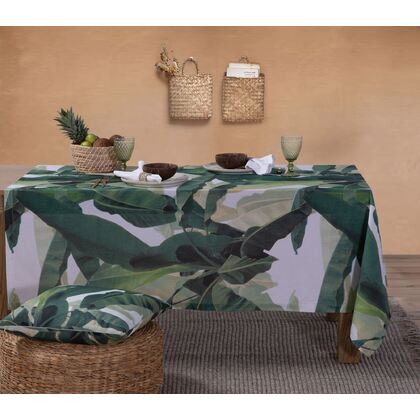 Tablecloth 140x240cm Cotton NEF-NEF Tropicana 035105