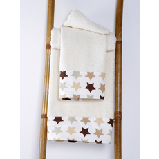 Product partial towel baby stars cream