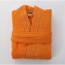 Product partial designer orange robe