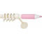 Μεταλλικό Παιδικό Κουρτινόξυλο Pencil Εκρού-Ροζ Φ25 160cm