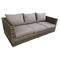 Three Seater Sofa Garden Set Aluminum/ Wicker 4pcs. Bliumi Chloe