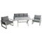Three Seater Sofa Garden Set Aluminum 4pcs. Bliumi Jennifer 5221G
