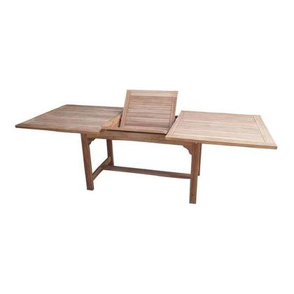 Τραπέζι Ορθογώνιο με Επέκταση 160x90cm Teak Bliumi 5042G