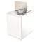Wheeled Small Table 35x45x60cm White Fidelio C-Shape