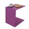 Wheeled Small Table 35x45x60cm Purple Fidelio C-Shape