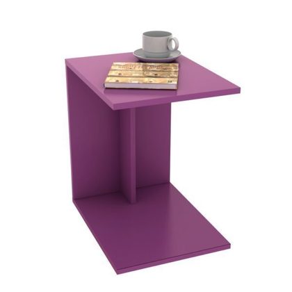 Wheeled Small Table 35x45x60cm Purple Fidelio C-Shape