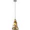 Φωτιστικό Οροφής Γυάλινο Χρυσό 15,5x15,5x120cm Λαμπτήρα Ε14 Homelighting Luigi 77-3698