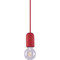 Φωτιστικό Οροφής Τσιμεντένιο Κόκκινο 5x5x1150cm Λαμπτήρα Ε27 Homelighting Iris 77-3577