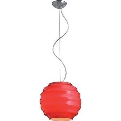 Φωτιστικό Οροφής Γυάλινο Κόκκινο 30x30x120cm Λαμπτήρα Ε27 Homelighting Honey 77-1110