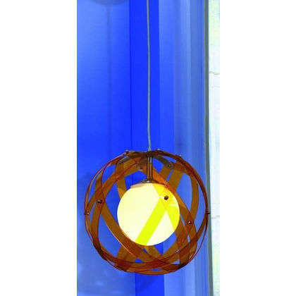 Φωτιστικό Οροφής Plexi-Glass Πορτοκαλί 30x30x120cm Λαμπτήρα Ε27 Homelighting Nefeli 77-1540