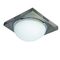 White Glass With Iodine Lamp And Satin Nikel Metallic Base Homelighting Teco 77-1833