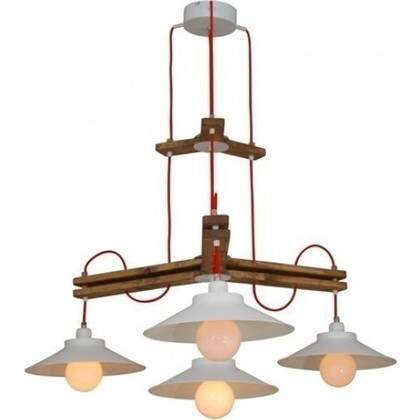 Metal/Wood Roof Lamp Homelighting Cahal 77-3159