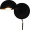 Φωτιστικό Τοίχου Μεταλλικό Μαύρο 26x14,5cm Λαμπτήρα Ε14 Homelighting Alison 77-3958