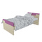Wooden Semi-Double Bed for mattress 110x200cm Alfa Set Palmosh