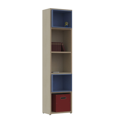Wooden Bookcase 48x195x93cm Alfa Set Dali 3