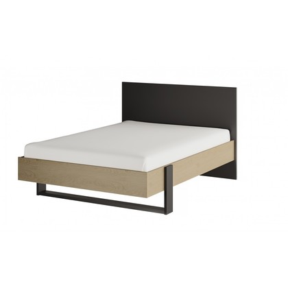 Duplex Bed 120x200cm Black/Natural - Wooden beds 