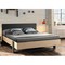 Duplex Double Bed 140x200cm Black/Natural - Wooden beds 