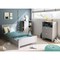 Convertible compact bed Guivaume 60x120cm Grey-Moon 