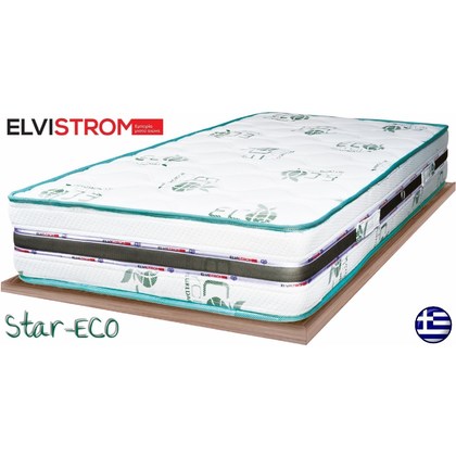 Στρώμα Ύπνου Hμίδιπλο Star Eco Elvistrom 110 x 190 (101-110 cm πλάτος)