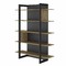 Russel Bookcase 136x44x180cm Helvezia Oak/Black 