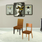 Chair's Seat Elastic Cover 2pcs. Set SB Home Livingroom Collection Sabrina/ Beige
