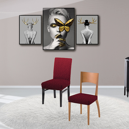 Chair's Elastic Cover 2pcs. Set SB Home Livingroom Collection Sabrina/ Bordo