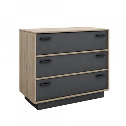 Brio chest of drawers Sonoma/Antrhacite 