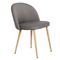 Chair Metal/ Fabric Dark Grey 54x56x77cm ZWW Bella