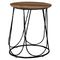 Round Coffee Table Metal/ Wood D.40x50cm ZWW Boko