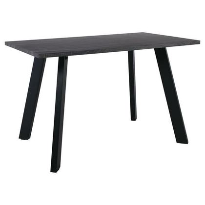 Table 140x80cm Grey Walnut (Black Paint) ZWW Baxter