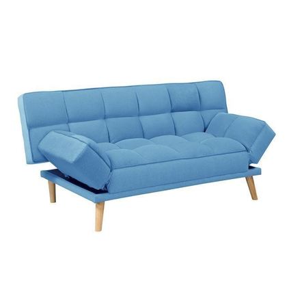 Sofabed Fabric Blue Sofa 179x90x87cm/ Bed 110x179x48cm ZWW Jay