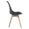 Chair PP Black (Metal cross) / not assembled cushion 48x56x82cm ΖWW Martin