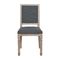 Decape Chair Wood/ Fabric Grey 51x55x100cm ZWW Jameson Square