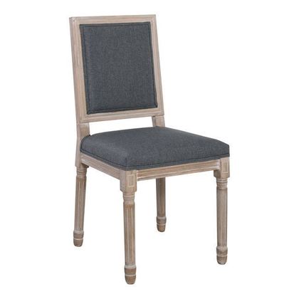 Decape Chair Wood/ Fabric Grey 51x55x100cm ZWW Jameson Square