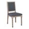 Σετ Καρέκλες 2 τμχ Decape/Ύφασμα Γκρι 51x55x100cm ZWW Jameson Square Ε755,2