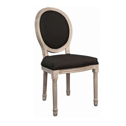 Σετ 2 τμχ Καρέκλα Decape/Ύφασμα Μαύρο 49x55x95cm ZWW Jameson Ε752,3