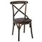 Metal Chair (Black-Gold Paint) 52x46x91cm ZWW Marlin