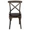 Metal Chair (Black-Gold Paint) 52x46x91cm ZWW Marlin