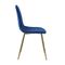 Chair Gold Metal/ Blue Velure 45x54x85cm ZWW Celina