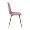 Chair Gold Metal/ Antique Pink Velure 45x54x85cm ZWW Celina